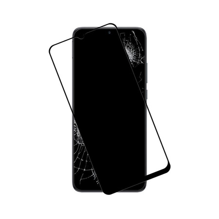 Crong 7D Nano Flexible Glass - 9H törésmentes hibrid üveg a Xiaomi Redmi 10C teljes képernyőjére