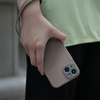 Moshi Napa MagSafe - Ledertasche für iPhone 15 Plus (Woodsmoke Brown)