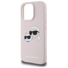 Karl Lagerfeld Silicone Double Heads Print MagSafe - iPhone 16 Pro Case (pink)