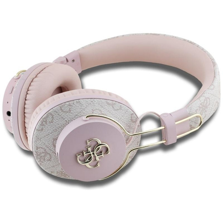 Guess Metal 4G Logo - ENC Bluetooth wireless in-ear headphones (pink)