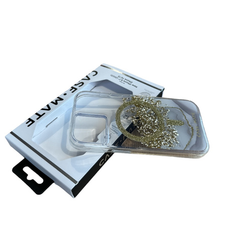 Case-Mate Karat MagSafe - Etui iPhone 15 / iPhone 14 / iPhone 13 zdobione złotem (Marble)