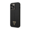 Guess Silicone Triangle Logo - Coque iPhone 14 Pro (noir)