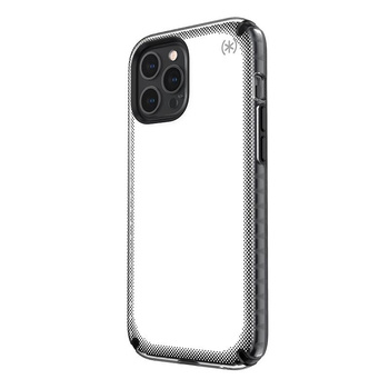 Speck Presidio2 Armor Cloud - iPhone 12 Pro Max Hülle mit MICROBAN-Beschichtung (Klar/Schwarz)