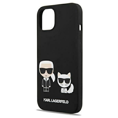 Karl Lagerfeld Slilicone Karl & Choupette Magsafe - iPhone 13 Tasche (schwarz)