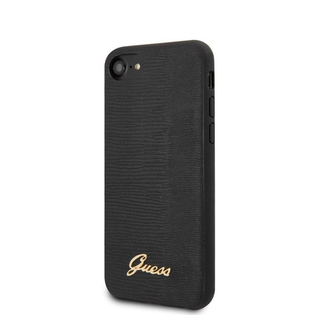 Pouzdro Guess Lizard - pouzdro pro iPhone SE 2020 / 8 / 7 (černé)
