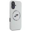 Karl Lagerfeld Silicone Double Heads And Circle MagSafe - Coque pour iPhone 16 (beige)