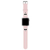 Karl Lagerfeld Silicone Karl & Choupette Heads - Bracelet pour Apple Watch 38/40/41 mm (rose)