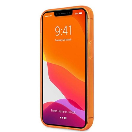 Karl Lagerfeld Choupette Head - iPhone 13 Pro Tasche (fluo orange)