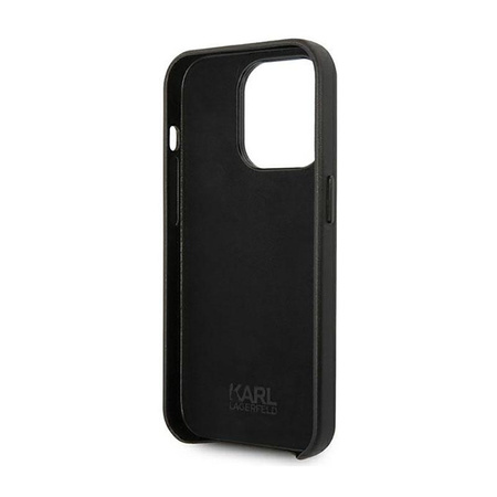 Karl Lagerfeld Leather Perforated Logo Case - Etui iPhone 14 Pro Max (czarny)