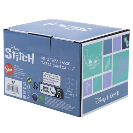 Disney Stitch - 3D kerámia bögre ajándékdobozban a Kókuszdió kollekcióból 325 ml