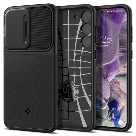 Spigen Optik Armor - Etui pour Samsung Galaxy S23 (Noir)