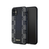 DKNY Leather Checkered Mono Pattern MagSafe - Case for iPhone 11 (Black)
