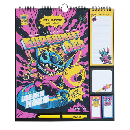 Disney Stitch - Calendario da parete / Planner 2024/2025