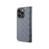 Karl Lagerfeld Booktype Saffiano Monogram - iPhone 14 Pro Tasche (Silber)