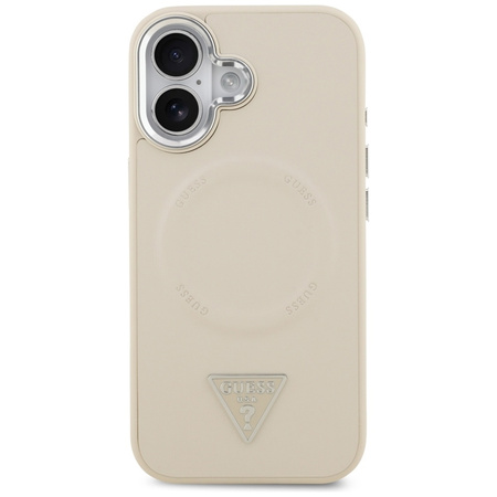 Guess Triangle Logo MagSafe - Case iPhone 17 (Beige)