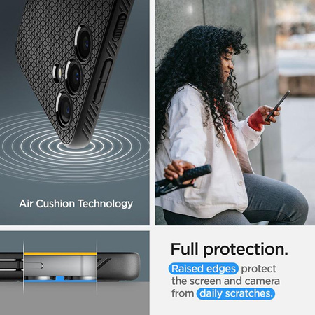 Spigen Liquid Air - Etui pour Samsung Galaxy S24+ (Noir mat)