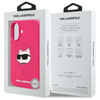 Karl Lagerfeld Silicone Choupette Head Print MagSafe - Case for iPhone 16 (fuchsia)