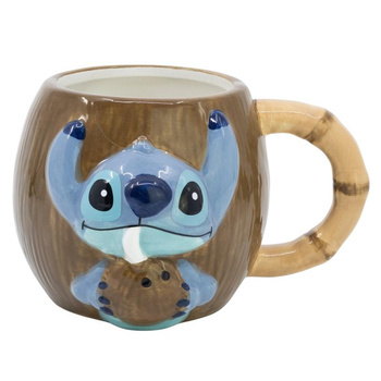 Disney Stitch - Tazza in ceramica 3D in confezione regalo della collezione Coconut da 325 ml