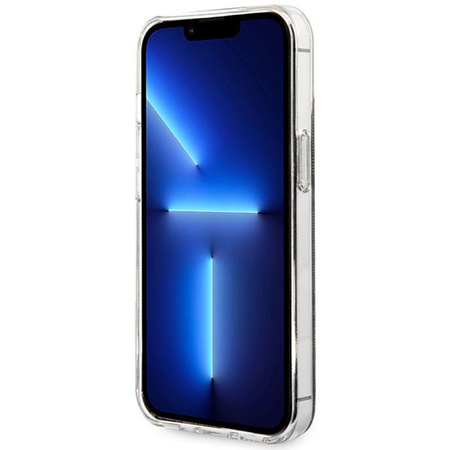 Guess Bundle Pack MagSafe 4G - sada pouzdra pro iPhone 13 Pro + nabíječka MagSafe (hnědá/zlatá)