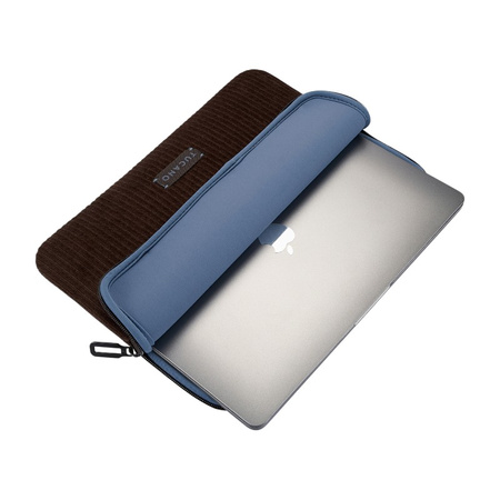 TUCANO Velluto 2 - Schutzhülle für MacBook Air 13" (M4/M3/M2/M1/2025-2018) / Pro 13" / Laptop 12" (braun)