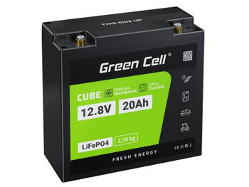 Green Cell - LiFePO4 12V 12.8V 20Ah akkumulátor fotovoltaikus rendszerekhez, lakóautókhoz és hajókhoz