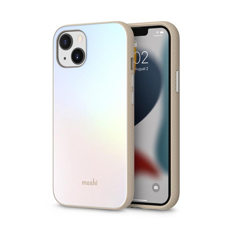 Moshi iGlaze Slim Hardshell Case - iPhone 13 Case (SnapTo system) (Astral Silver)