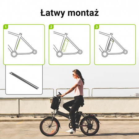 Green Cell - GC Silverfish baterie pro elektrokola s nabíječkou 36V 15Ah 540Wh Li-Ion XLR 3 PIN