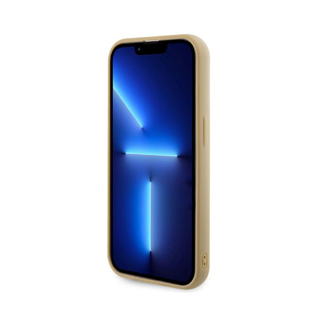 Guess Disco Metal Script - Hülle für iPhone 15 Pro (Gold)