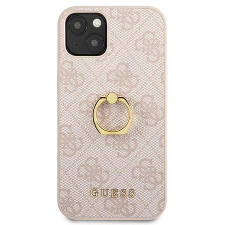 Guess 4G Ring tok - iPhone 13 tok (rózsaszín)