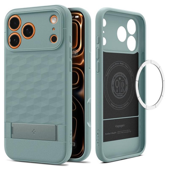 ETUI DO IPHONE 17 PRO do MAGSAFE SPIGEN PARALLAX ORYGINALNE ZIELONE CASE