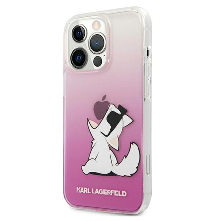 Karl Lagerfeld Choupette Fun - iPhone 13 Pro Tasche (rosa)