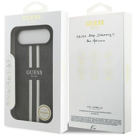 Guess 4G Printed Stripes MagSafe - Case iPhone Air (black)