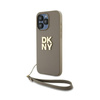 DKNY Wrist Strap Stock Logo - iPhone 15 Pro Max Case (beige)