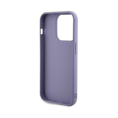 Guess Paillettenschrift Metall - iPhone 13 Pro Tasche (lila)
