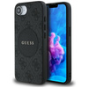 Guess 4G Circle Classic Logo MagSafe - tok iPhone 16e készülékhez (fekete)