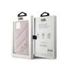 Karl Lagerfeld Diagonal Gesteppte Schrift - iPhone 11 Tasche (rosa)