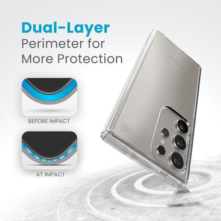 Speck Presidio Perfect-Clear - Étui Samsung Galaxy S24 Ultra (transparent/transparent)