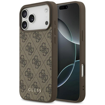 ETUI DO IPHONE 17 PRO MAX BRĄZOWE GUESS CLASSIC ORYGINALNE ELEGANCKIE CASE