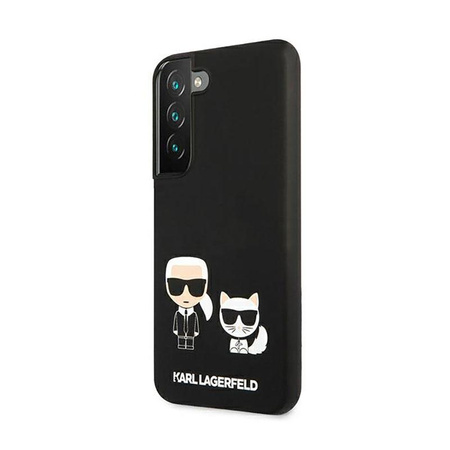 Karl Lagerfeld Slilicone Karl & Choupette - Etui Samsung Galaxy S22+ (czarny)