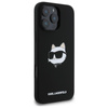 Karl Lagerfeld szilikon Choupette Head Print MagSafe - iPhone 16 Pro tok (fekete)