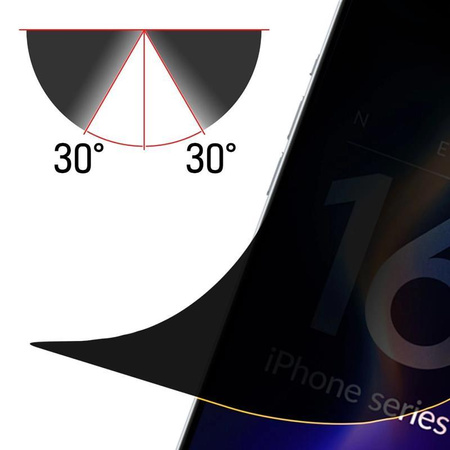 3mk Silky Matt Privacy - Film mat pour iPhone 16