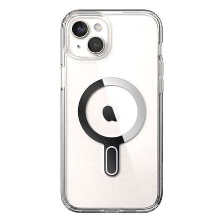 Speck Presidio Perfect-Clear ClickLock & Magsafe - Tasche iPhone 15 Plus / iPhone 14 Plus (Klar / Chrom-Finish / Serene Silber)