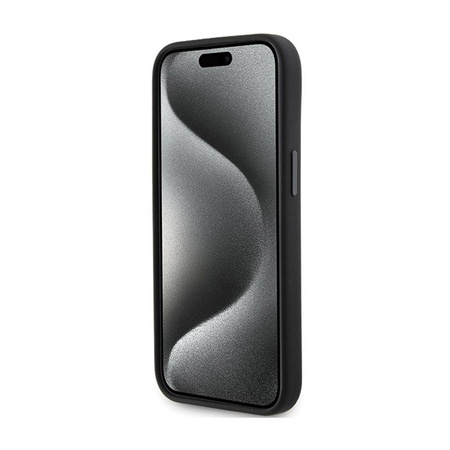 Karl Lagerfeld Silikonové pouzdro Karl & Choupette Heads - iPhone 15 Plus (černé)