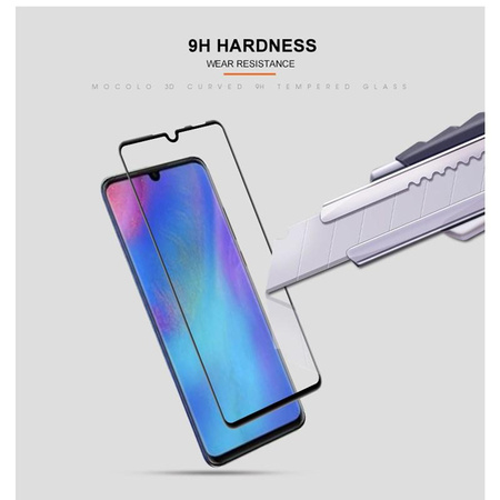 Mocolo 3D 9H Full Glue - Verre de protection intégrale pour Huawei P30 Lite (Noir)