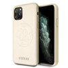 Guess Saffiano 4G Circle Logo - Coque iPhone 11 Pro Max (Or)