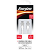 Energizer Classic - USB-C to Lightning connection cable MFi certified 2m (White)
