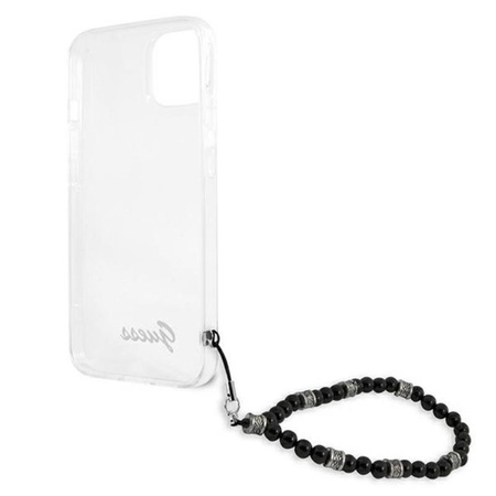 Guess Black Pearl Strap - Hülle iPhone 13 Mini (Transparent)
