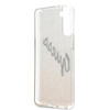 Guess Glitter Gradient Script - Etui Samsung Galaxy S21+ (złoty)