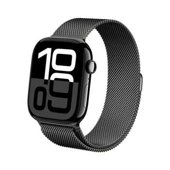 Crong Milano Steel - Řemínek z nerezové oceli pro Apple Watch 38/40/41/42 mm (grafit)