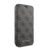 Collection Guess Booktype 4G Charms - Étui pour iPhone 11 avec fentes pour cartes (noir)